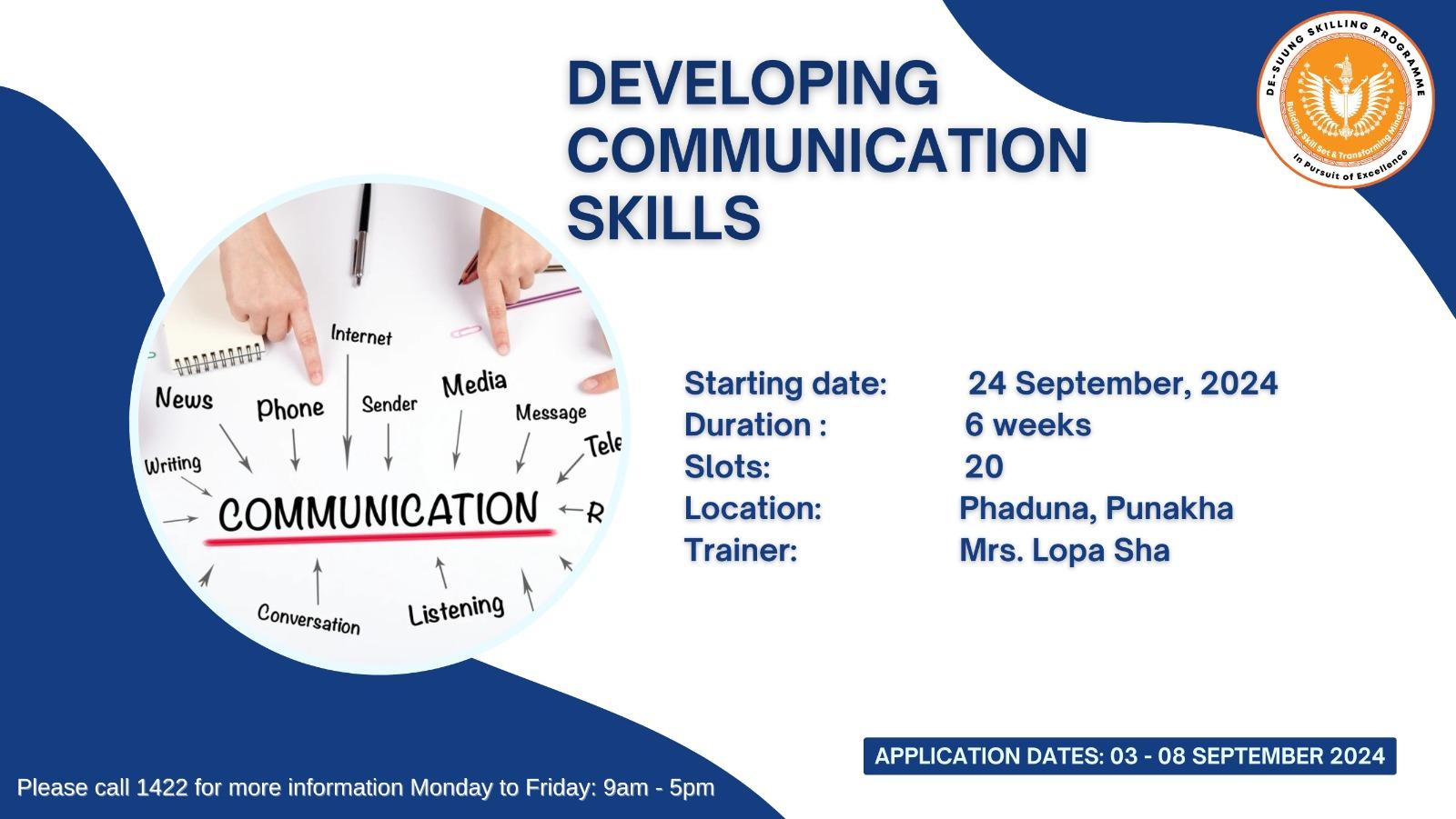 Developing Communication Skills